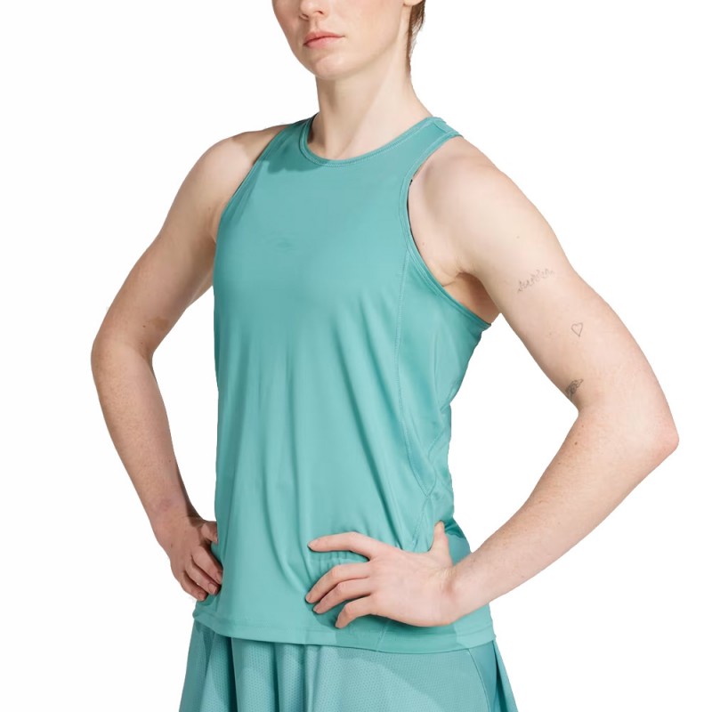 Maglietta Adidas Club Tank verde azulado