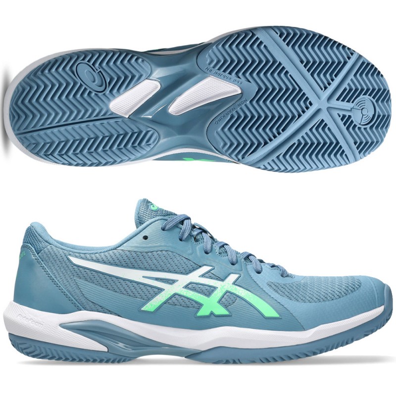 Scarpe Asics Solution Swift FF 2 Padel saba blue vital green 2026