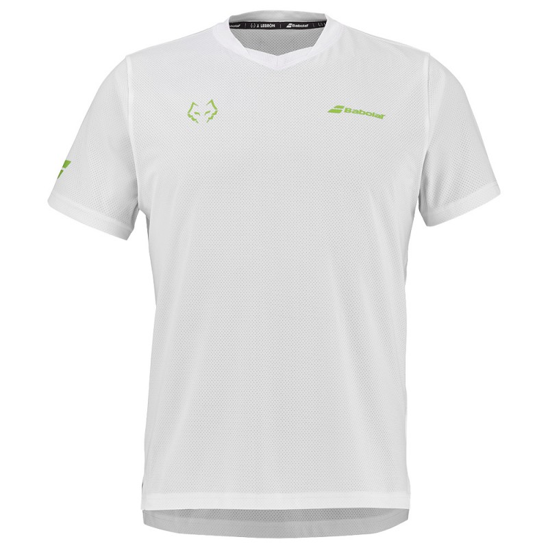Maglietta Babolat Crew Neck Lebron bianca