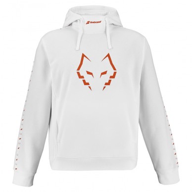 Felpa Babolat Hood Sweat Lebron bianca