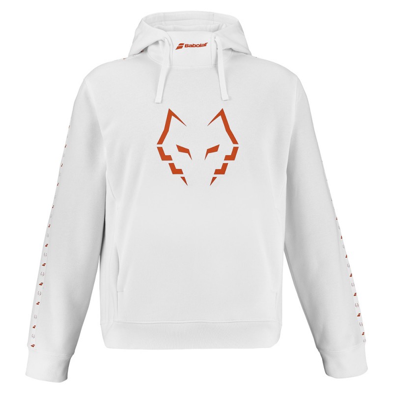 Felpa Babolat Hood Sweat Lebron bianca