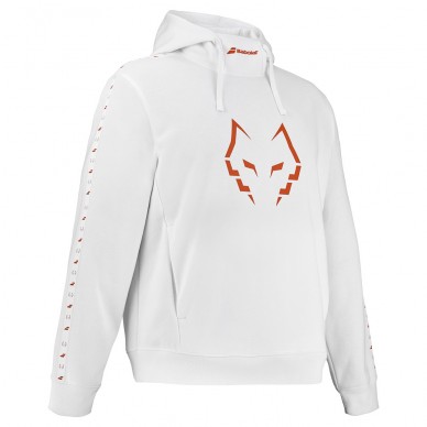Felpa Babolat Hood Sweat Lebron bianca