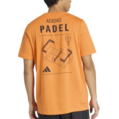 Maglietta Adidas M Padel Cat arancione