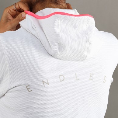 Felpa Endless Breath Line bianco delave