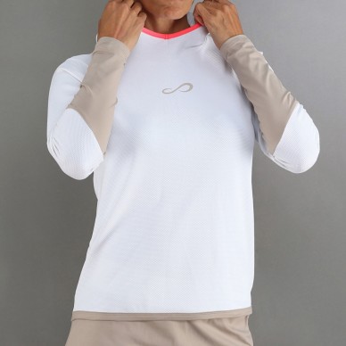 Felpa Endless Breath Line bianco delave