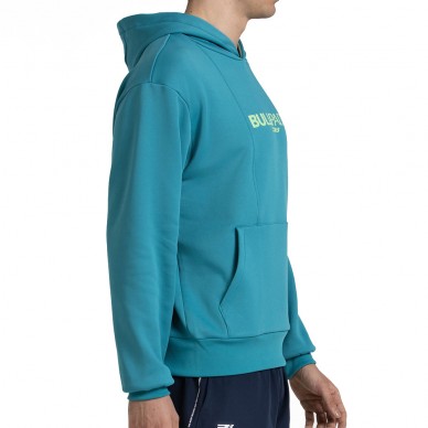 Felpa Bullpadel Acube verde petrolio