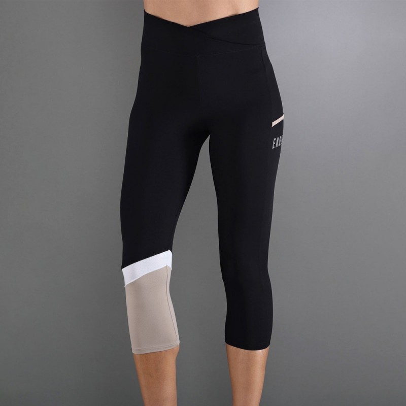 Leggings Endless Line Pocket HW 7/8 nere delave
