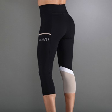 Leggings Endless Line Pocket HW 7/8 nere delave