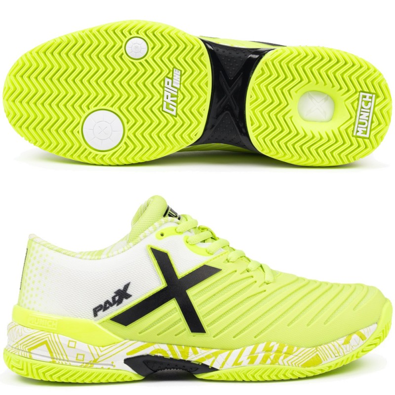 Scarpe Munich PADX 62 Padel white yellow 2026
