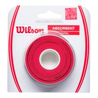 Overgrips Wilson Absorbx Confezione da 3 rosso