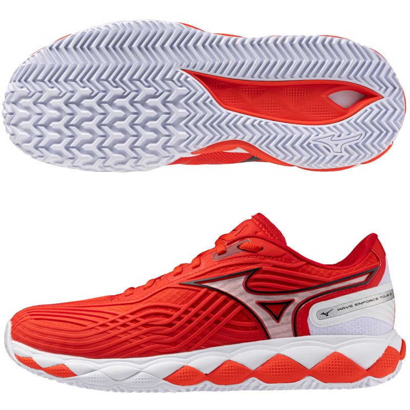 Scarpe Mizuno Wave Enforce Tour 2 CC fiery red white 2026