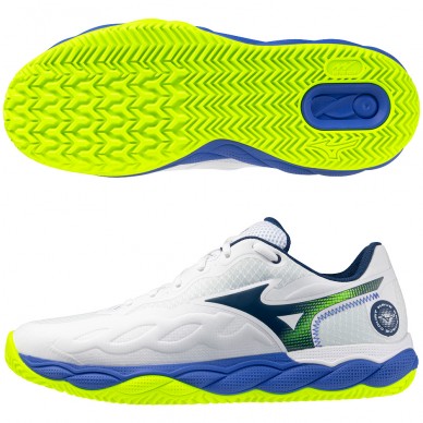 Scarpe Mizuno Wave Enforce Court CC white dazzling blue 2026