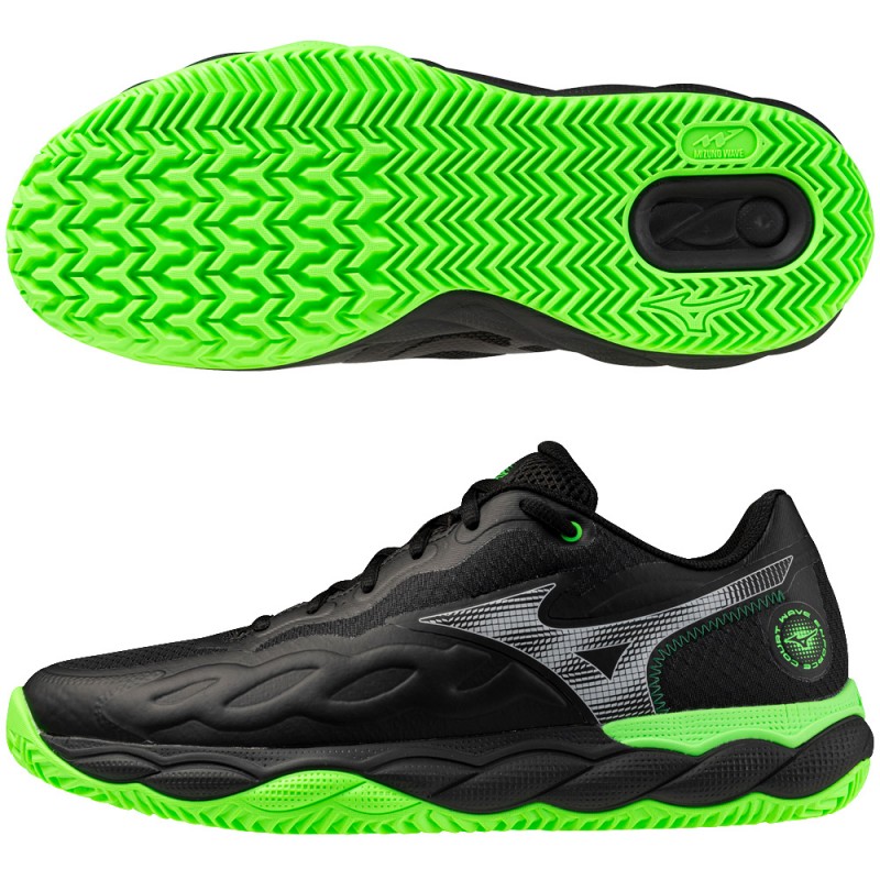 Scarpe Mizuno Wave Enforce Court Padel black foliage green 2026