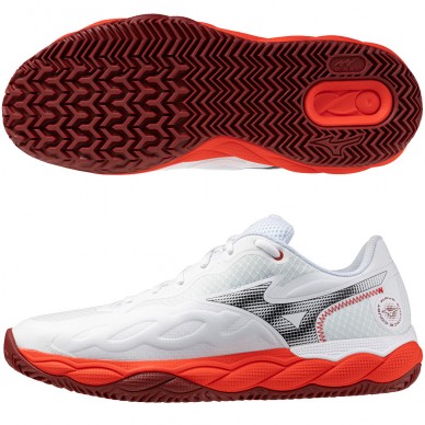 Scarpe Mizuno Wave Enforce Court CC fiery red white 2026