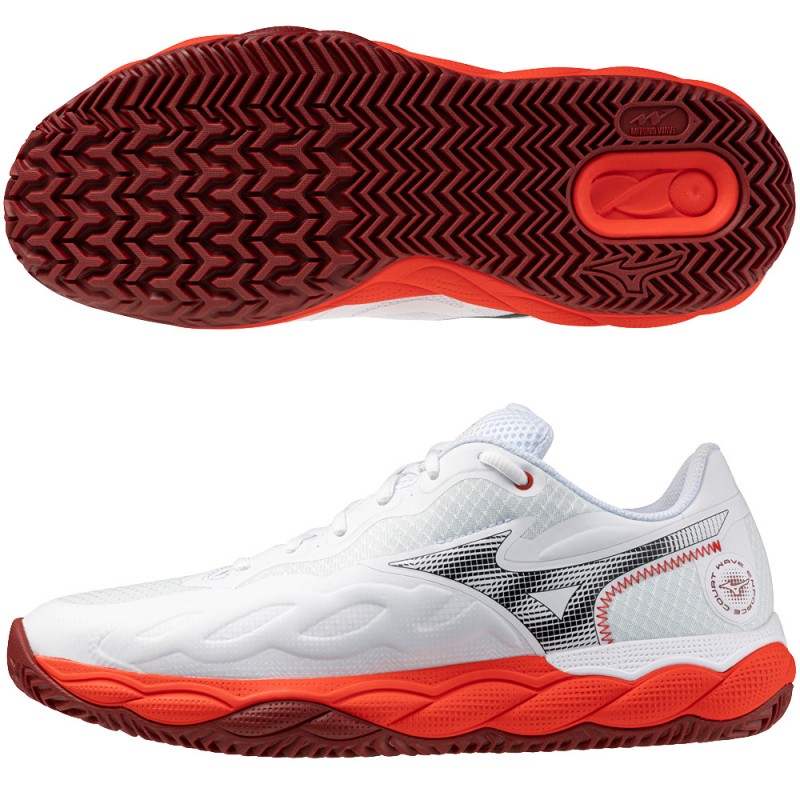 Scarpe Mizuno Wave Enforce Court CC fiery red white 2026