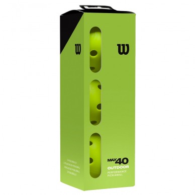 Tubo palline Wilson Pickleball MAX 40 Outdoor 3 Pack verdi