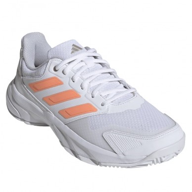 Scarpe Adidas Courtjam Control 3 W white beam orange 2026