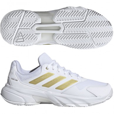 Scarpe Adidas Courtjam Control 3 W white gold 2026