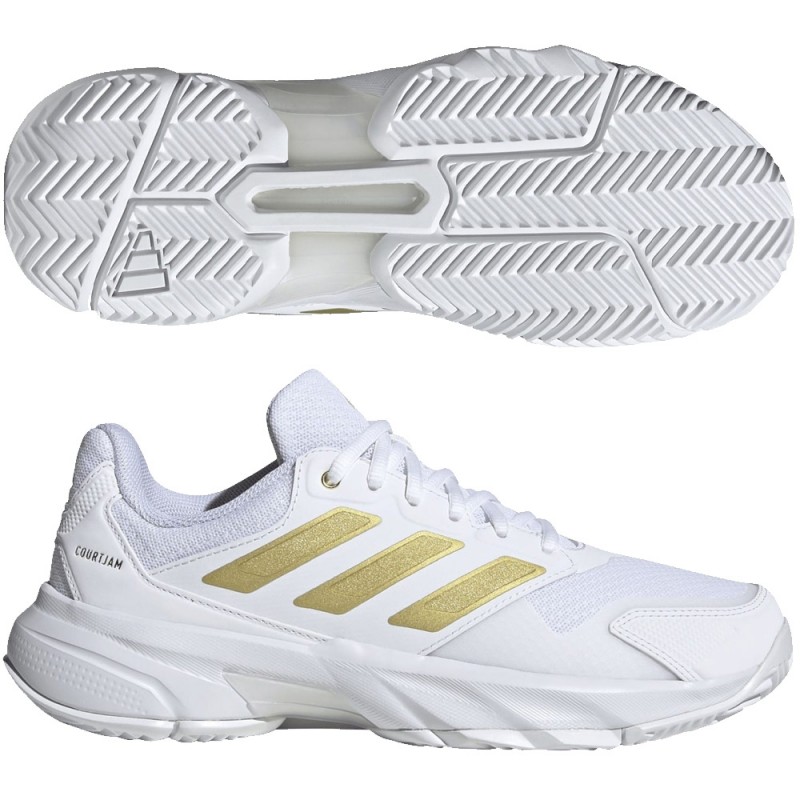 Scarpe Adidas Courtjam Control 3 W white gold 2026
