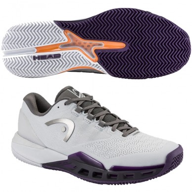 Scarpe Head Revolt Pro 5.0 Clay Men light grey purple night 2026