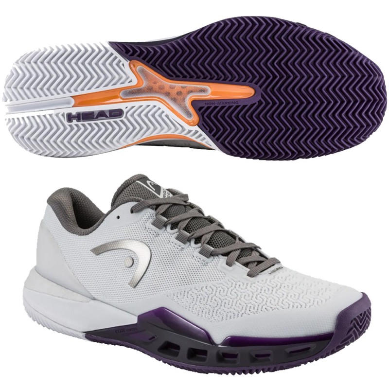 Scarpe Head Revolt Pro 5.0 Clay Men light grey purple night 2026