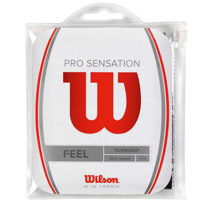 Bolsa Wilson 12 Overgrips Feel Negros