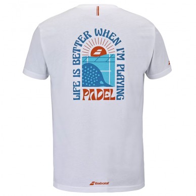 Maglietta Babolat Perf Cotton Tee bianca