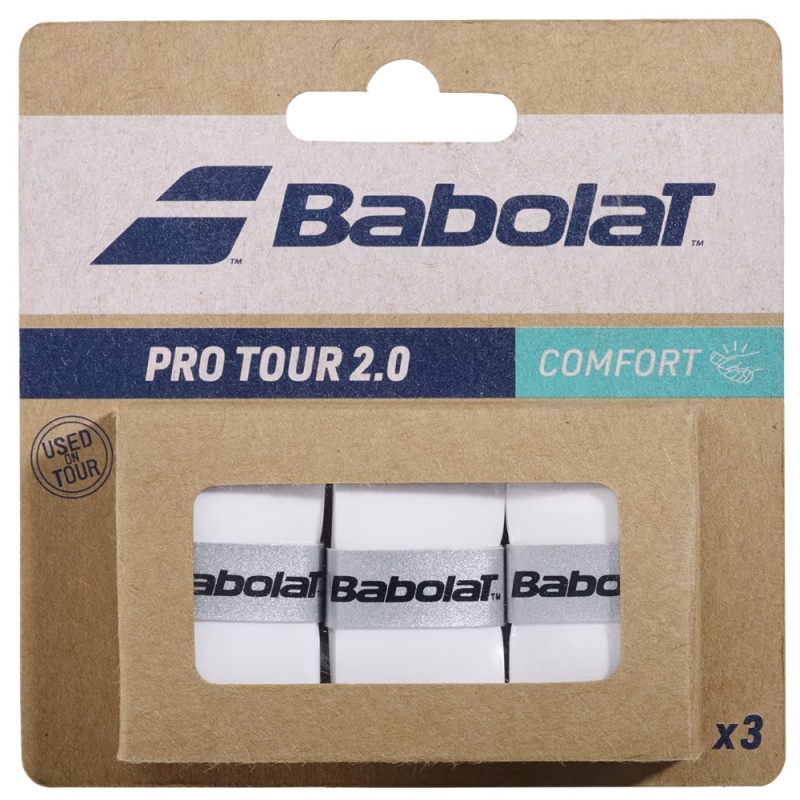 overgrips Babolat Pro Tour 2.0 X3 bianco