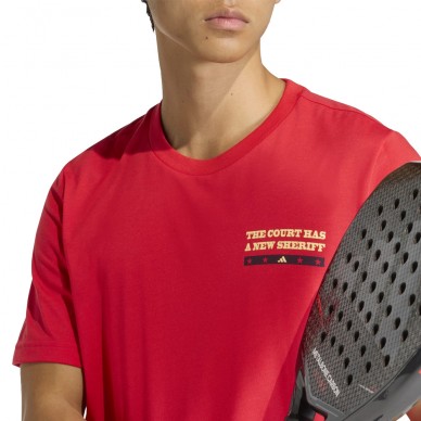 Maglietta Adidas Wanted rossa