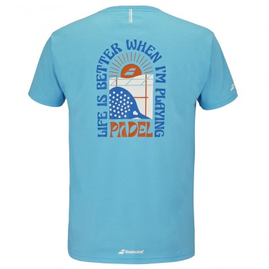 Maglietta Babolat Perf Cotton Tee blu