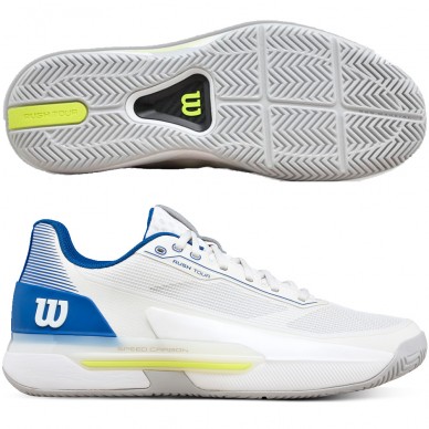 Scarpe Wilson Rush Tour 5 white diva blue 2026