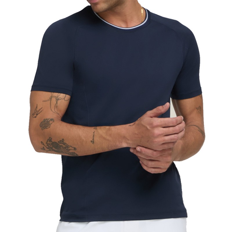 Maglietta Wilson Team Seamless Crew blu navy
