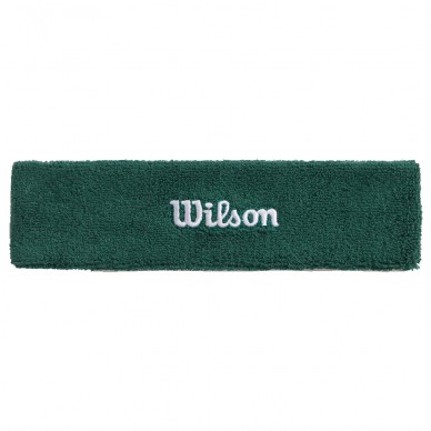 Fascia Wilson Terry verde logo bianco