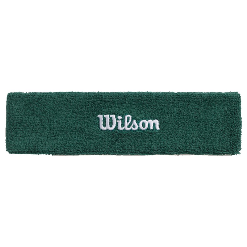 Fascia Wilson Terry verde logo bianco