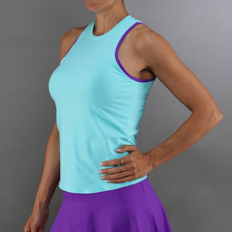 Maglietta Endless Essential blu viola