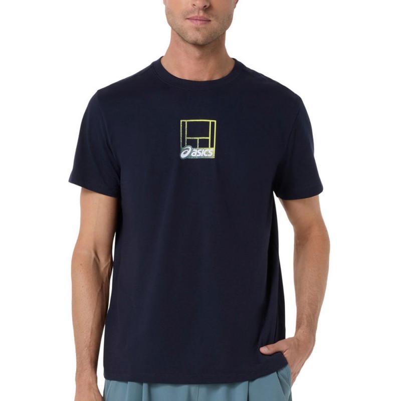 Maglietta Asics Court Core Graphic TEE blu