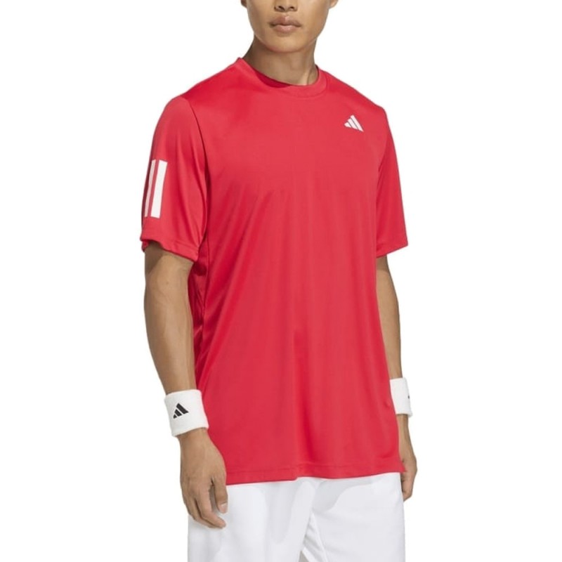 Maglietta Adidas Club 3STR rosso rubino