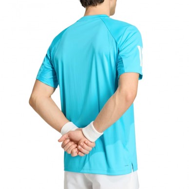 Maglietta Adidas Club 3STR blu ciano