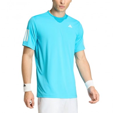 Maglietta Adidas Club 3STR blu ciano
