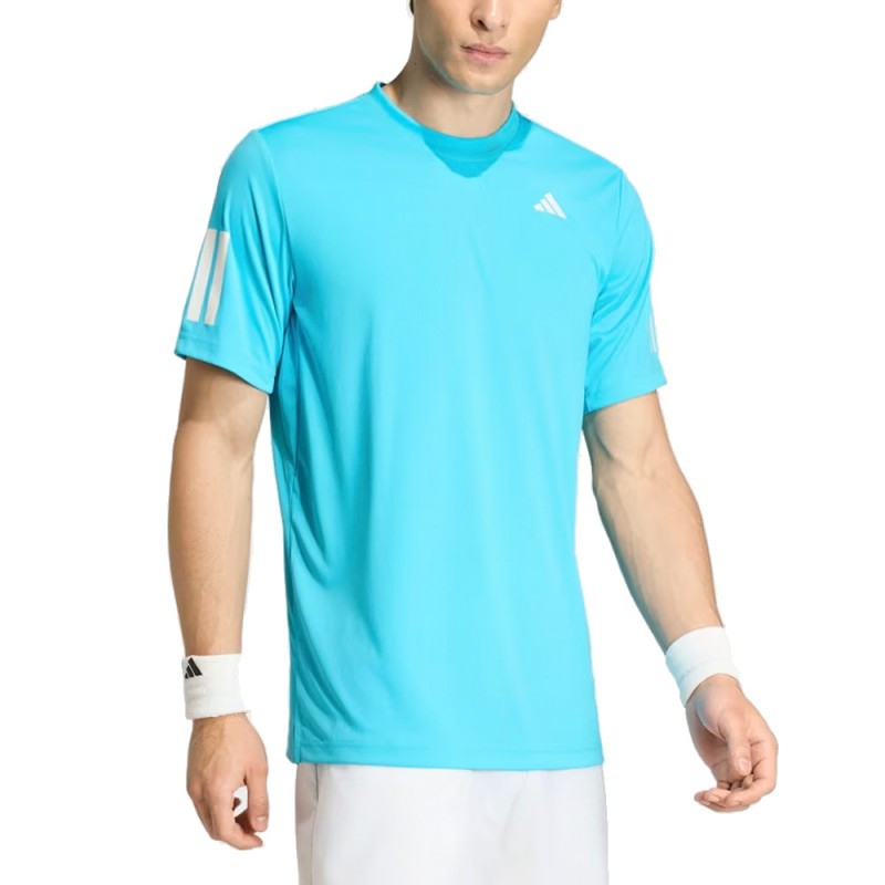 Maglietta Adidas Club 3STR blu ciano