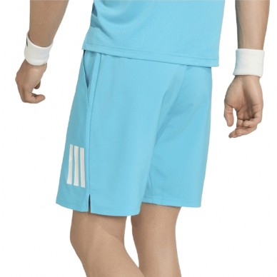 Pantaloncini Adidas Club 3STR blu ciano