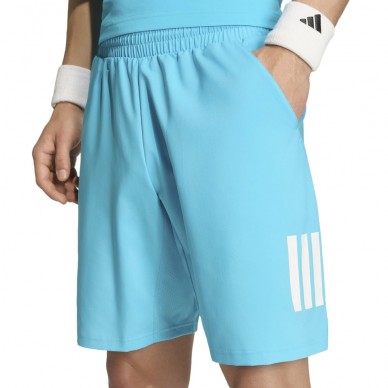 Pantaloncini Adidas Club 3STR blu ciano