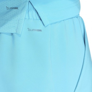 Pantaloncini Adidas Club 3STR blu ciano