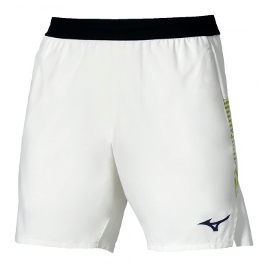Pantaloncini Mizuno Tennis 7 Inches Amply bianco giallo