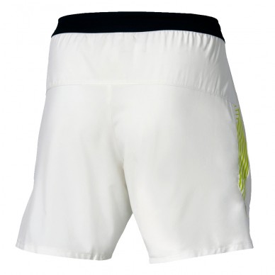 Pantaloncini Mizuno Tennis 7 Inches Amply bianco giallo