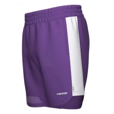 Pantaloncini Head Power viola bianco