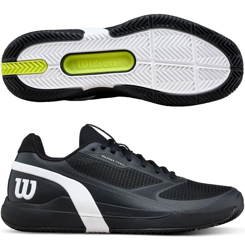 Scarpe Wilson Rush Pro 5 Clay black white 2026