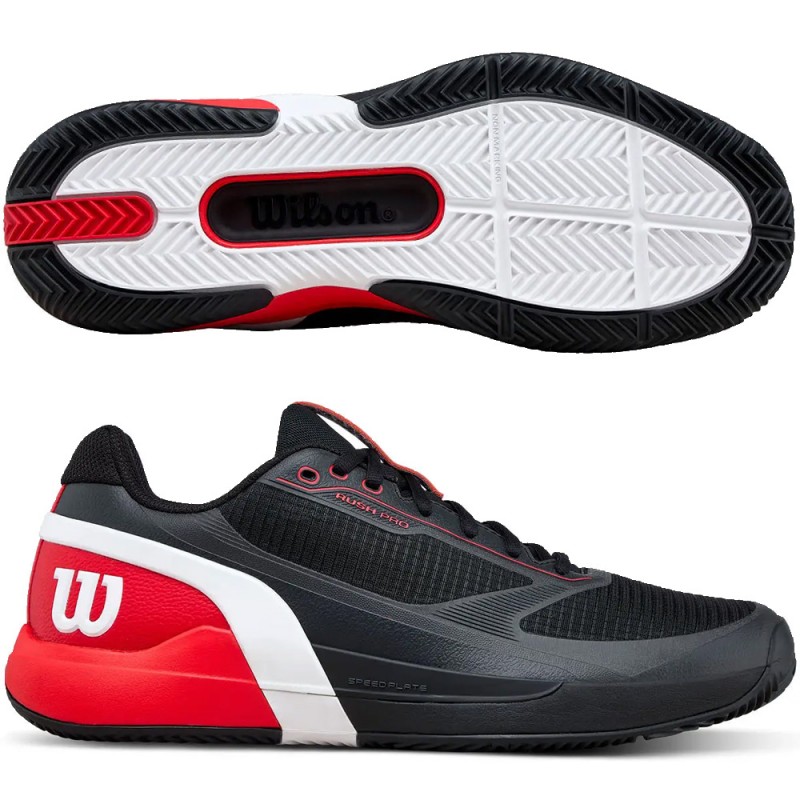 Scarpe Wilson Rush Pro 5 Clay black red 2026