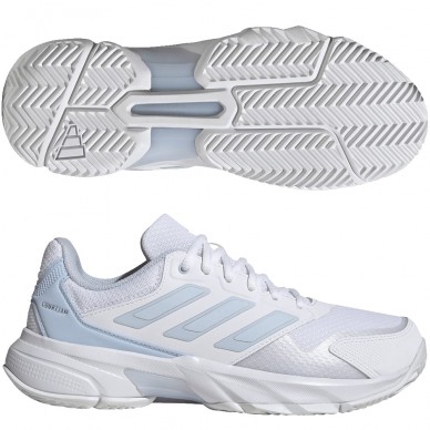 Scarpe Adidas Courtjam Control 3 W crystal white silver 2026