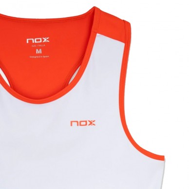 Maglietta Nox Team a spalline bianca rossa